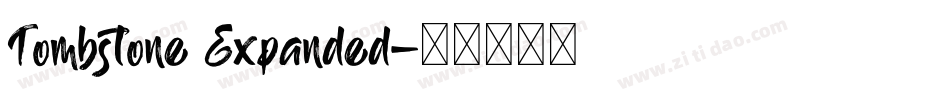 Tombstone Expanded字体转换